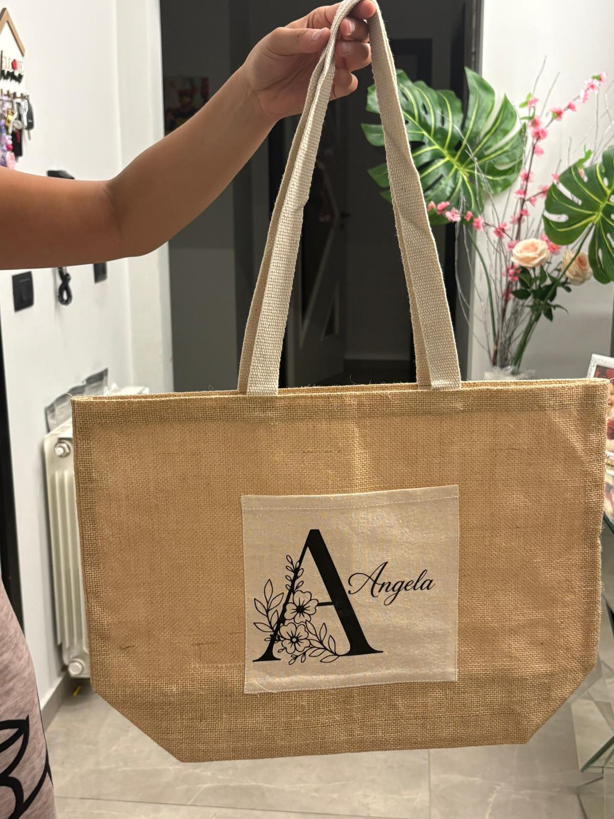 Borsa in Juta tasca piccola